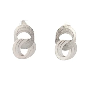 Greta Earrings Rhodium Plated