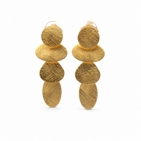 Bianca gold plated earrings