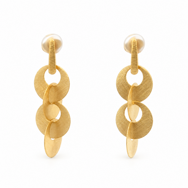 Leila gold plated earrings